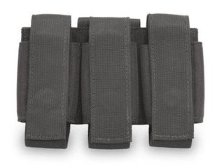 Black triple grenade pouch from Elite Survival, 1000 denier nylon construction.